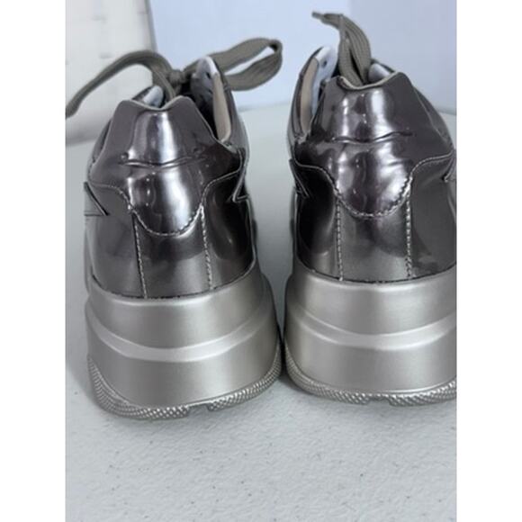 NWT!! "VOILE BLANCHE" Maran Metallic Platform MS 310.00 SZ 9.5 Designer Luxury - Picture 7 of 11